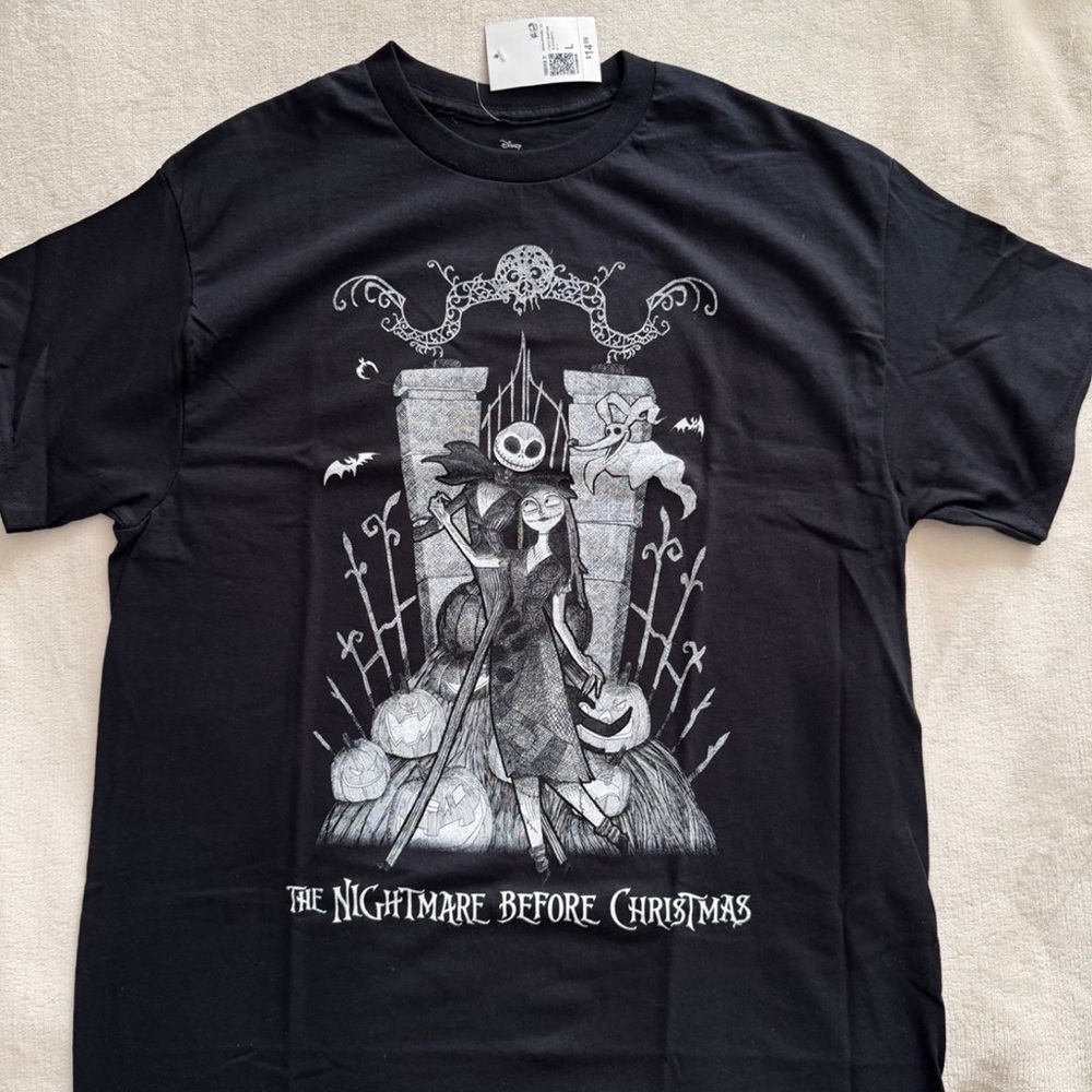 The Nightmare Before Christmas Black T-Shirt